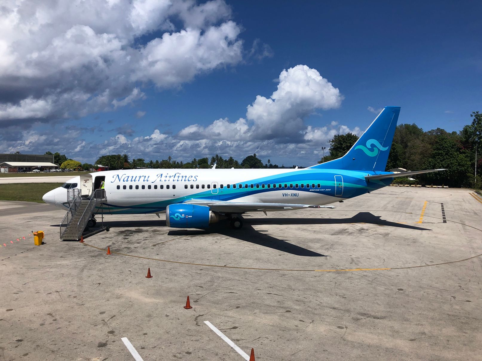 aircraft of Nauru airlines at the airport