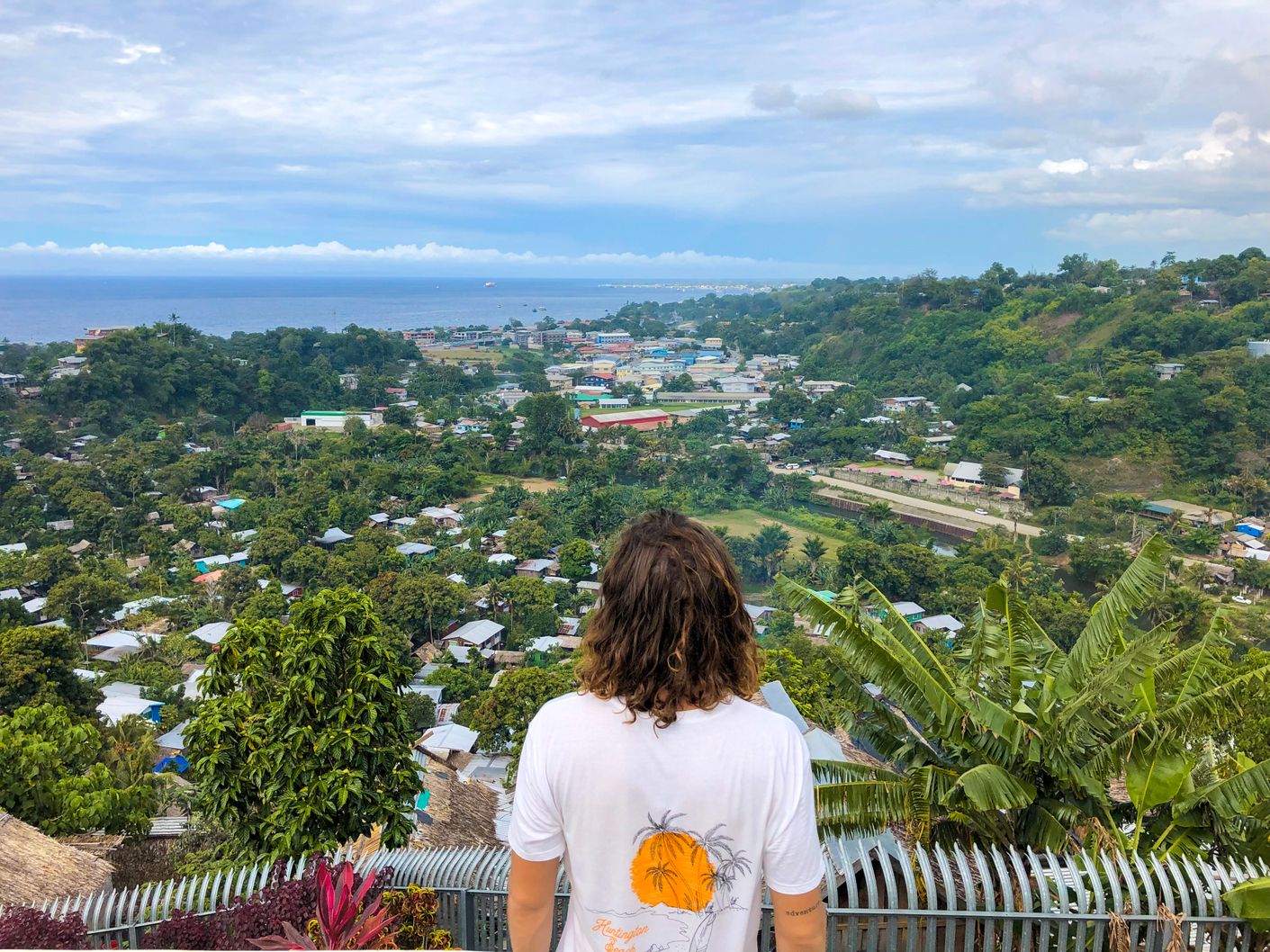 view of Honiara from above