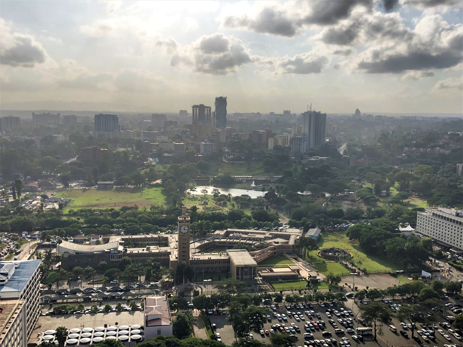 view of Nairobi from KICC