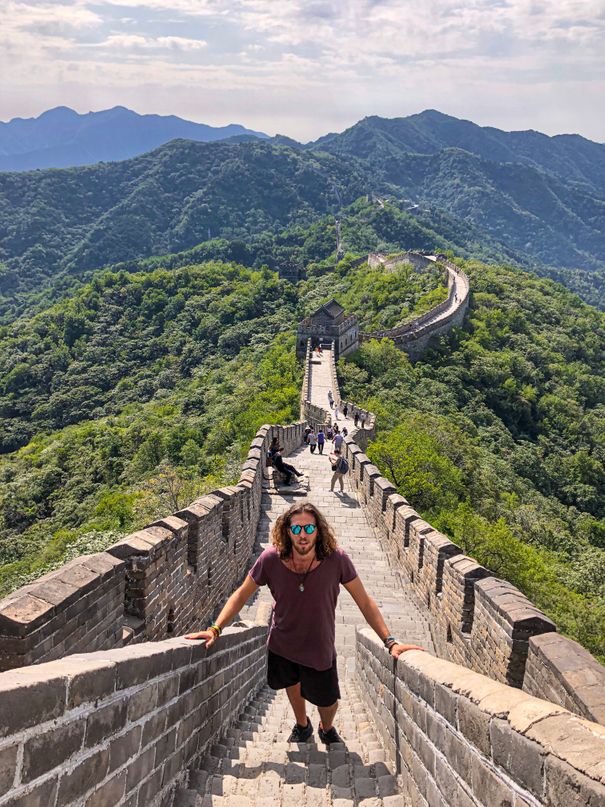 me on the great wall in china