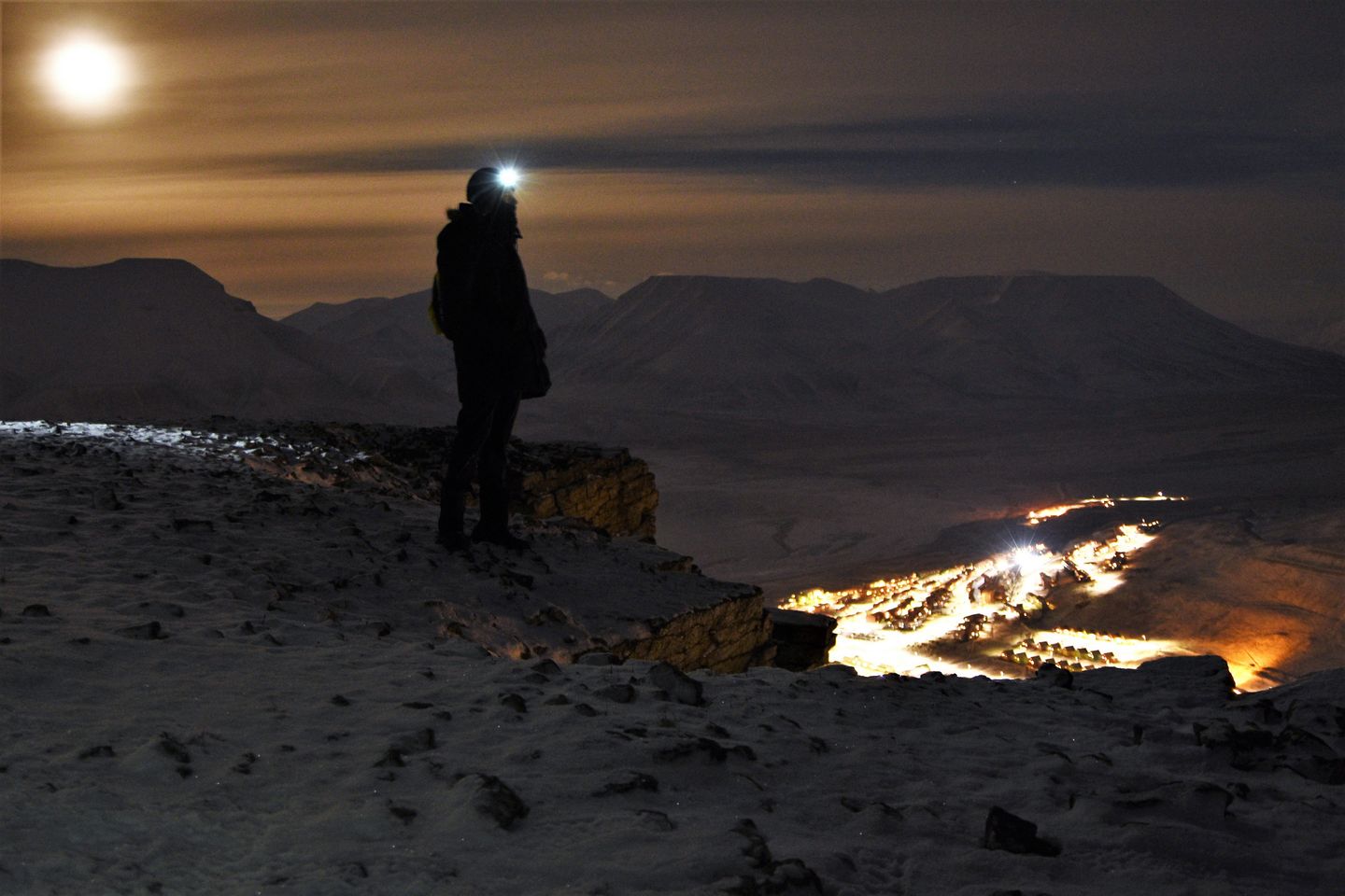 view of Longyearbyen in Svalbard