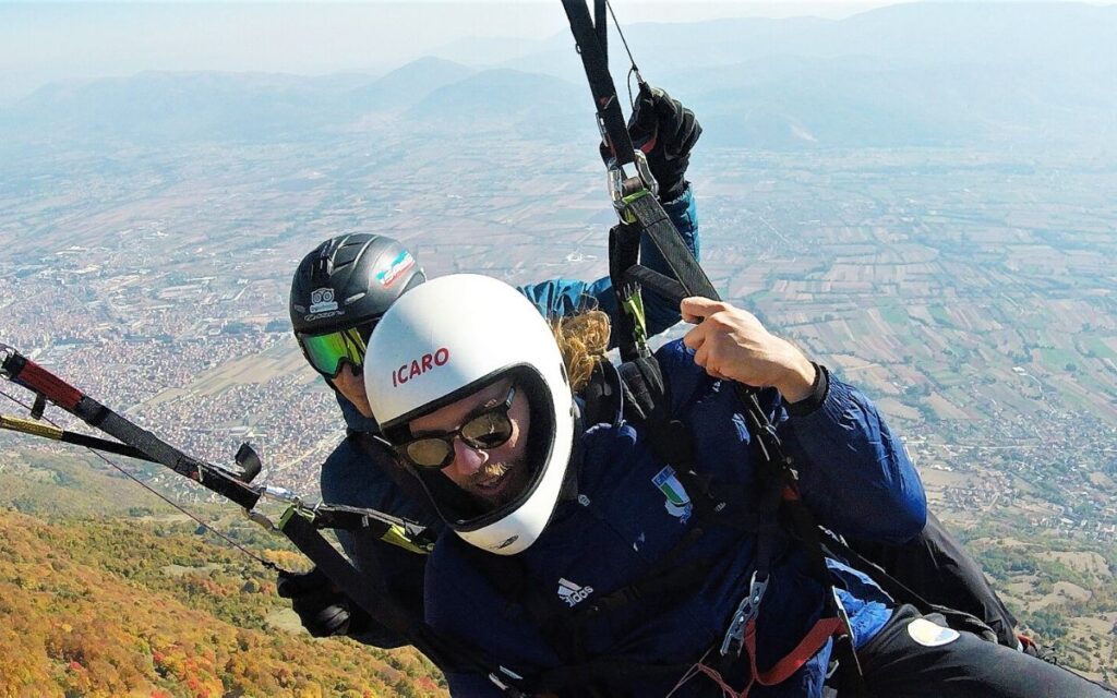 tandem paragliding in Macedonia
