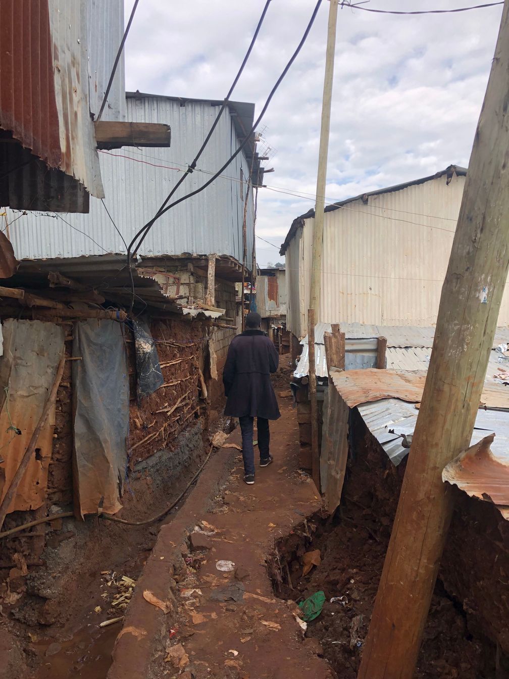 a street inside Kibera Slum