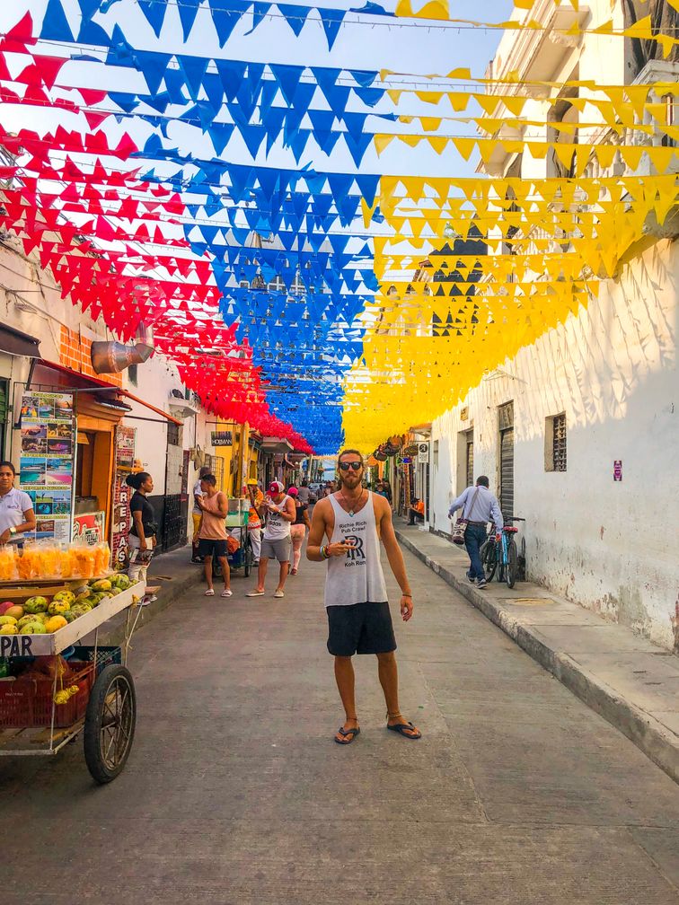 colourful streets of Cartagena