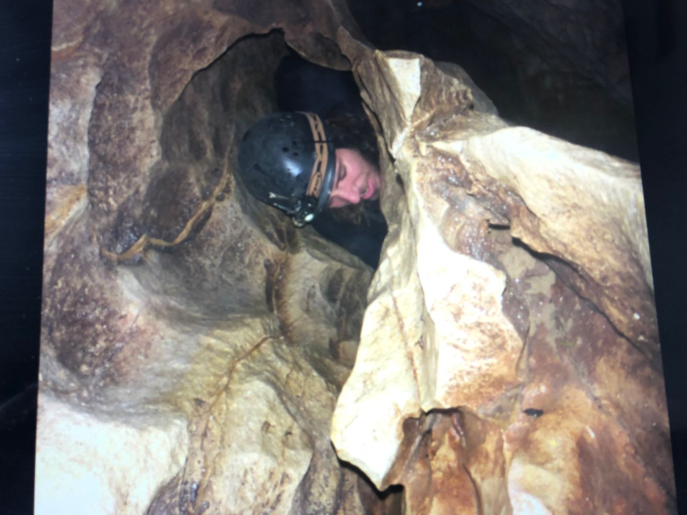 tricky passage during the black water rafting in New Zealand