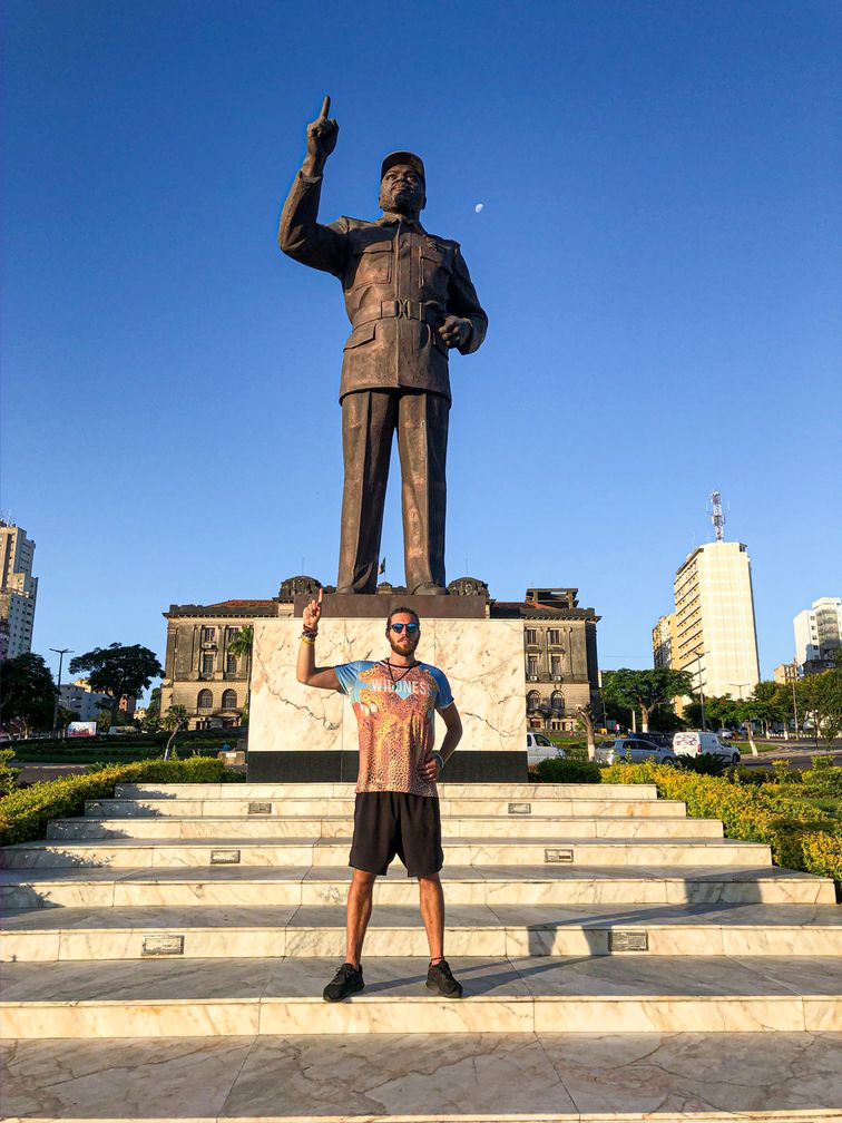 Samora Machel Statue in Maputo, Mozambique