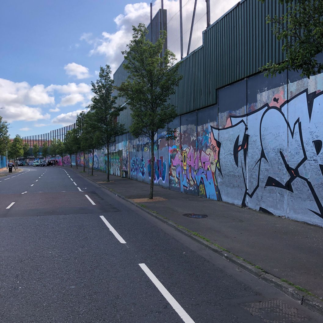 Peace Wall in Belfast